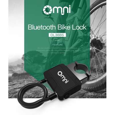 Personal use cable Bicycle lock electronic solar bike lock